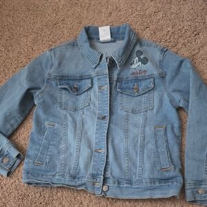 Disney Blue Denim Jacket with Mickey Mouse Design